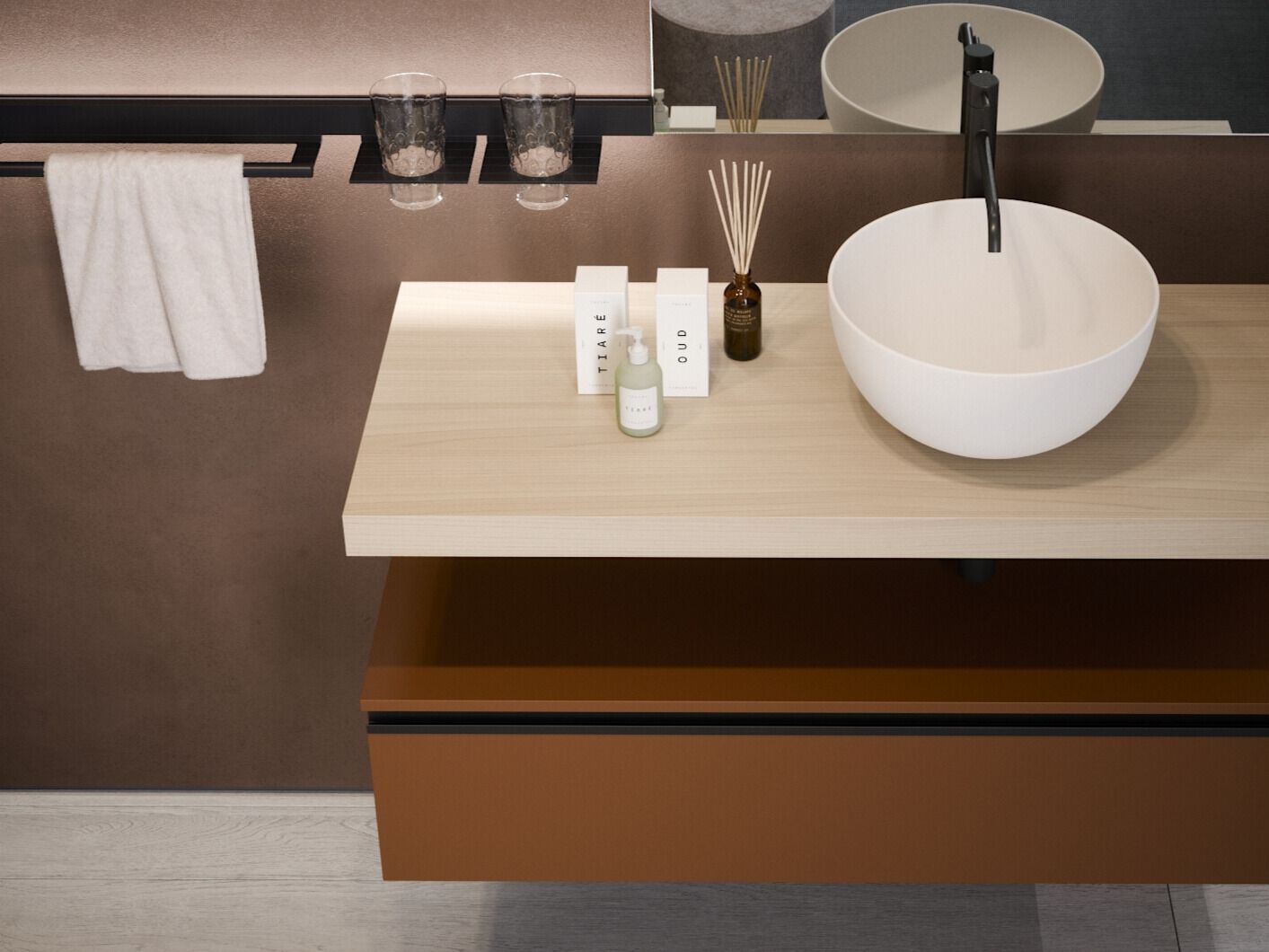 Полная мебель для ванной комнаты OASIS Forever ARCH-00065921 - Вид №1