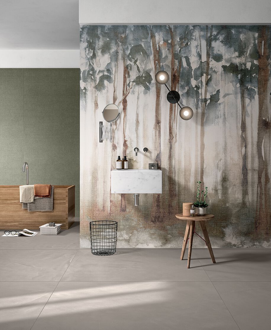 Напольное покрытие из керамогранита с эффектом ткани CERAMICA FONDOVALLE Dream ARCH-00146328 - Вид №1