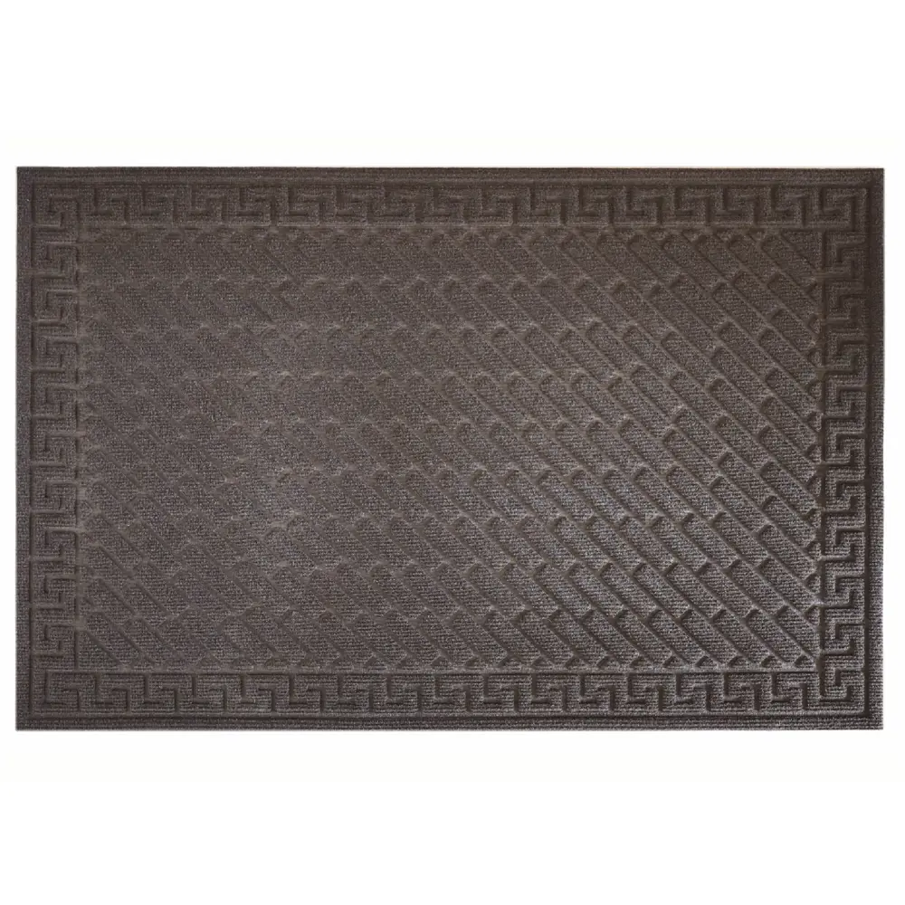 Коврик грязезащитный Cipro 1 45x75 см полипропилен цвет коричневый 89426273 STLM-2052417 Santreyd 