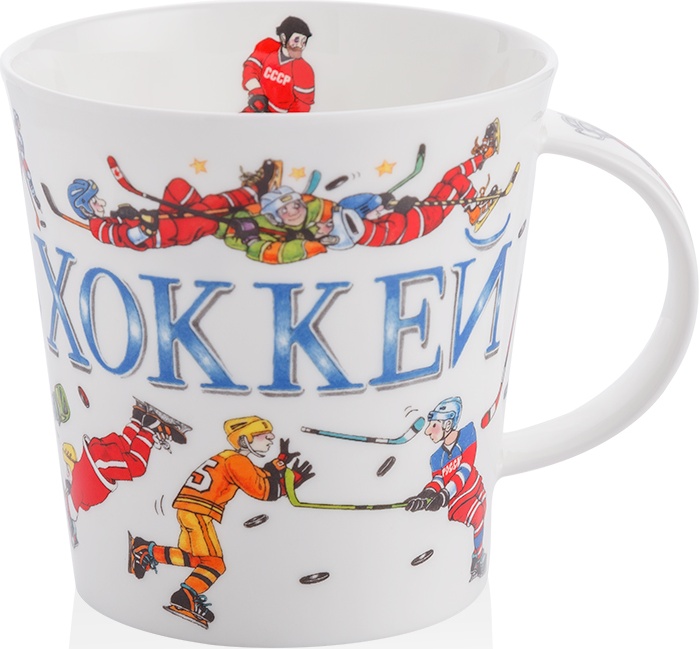 10632200 Dunoon Кружка Dunoon "Хоккей.Кернгорм" 480мл Фарфор костяной 