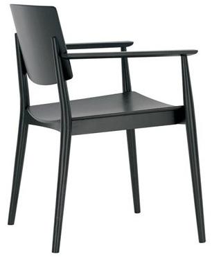 Andreu World Деревянный стул с подлокотниками Happy So0375 - Вид №3