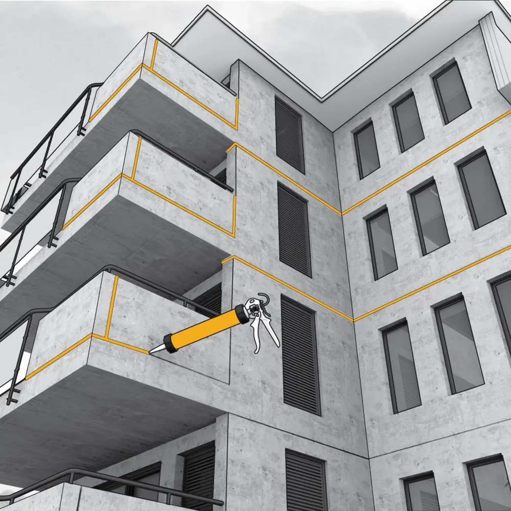 Герметик для всех типов швов Sika Sikaflex Construction 600 мл коричневый STLM-2180333 - Вид №4