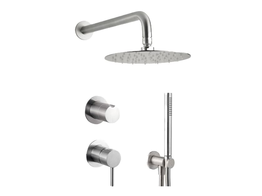 Набор для душа из нержавеющей стали с ручным душем и душем Gaia Mobili Complements ARCH-00062993