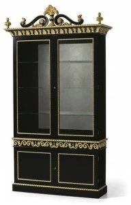 OAK Лакированная витрина из дерева и стекла Galleria