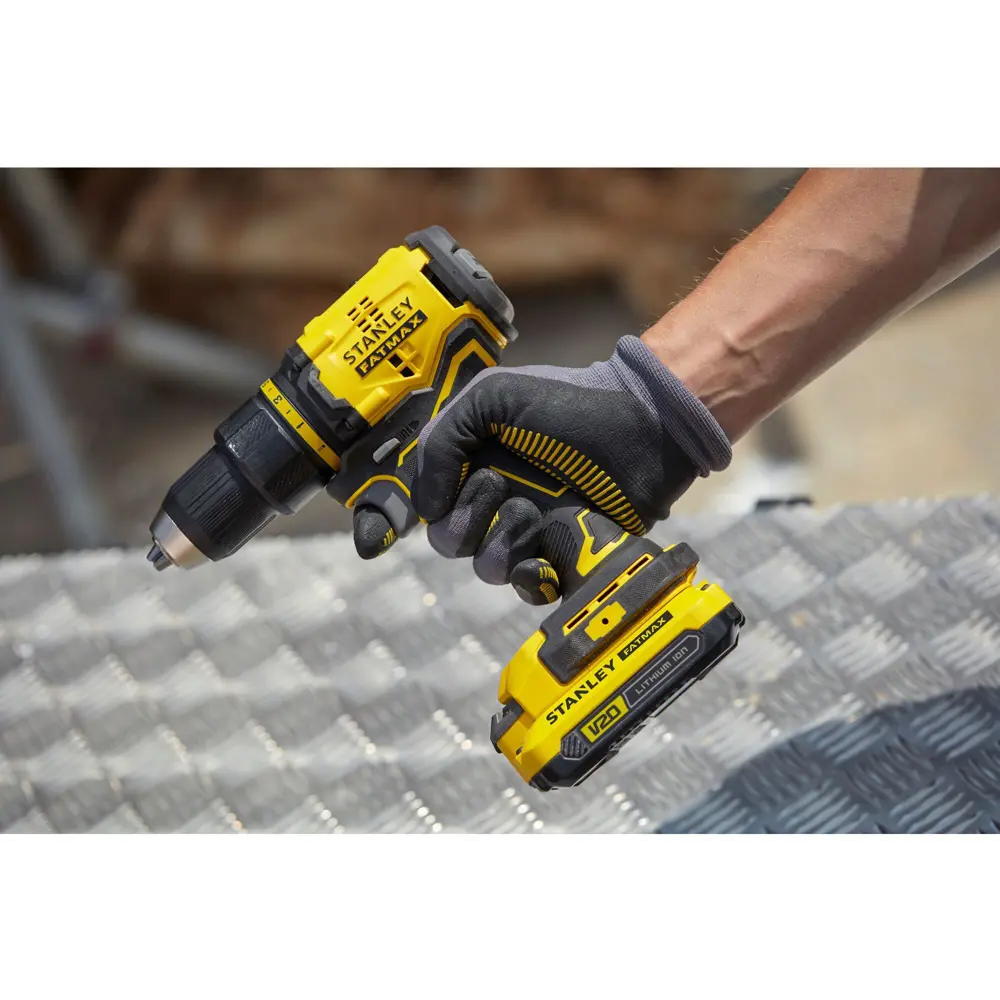 Дрель-шуруповерт аккумуляторная бесщеточная Stanley Fatmax SBD710M2K, 18 В Li-ion 2х4 Ач STLM-2062538 - Вид №8