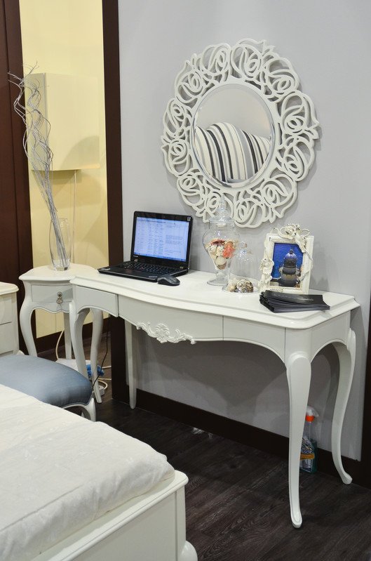 Зеркало круглое в резной раме Paola BREVIO SALOTTI PAOLA 00-3886020 Белый - Вид №2