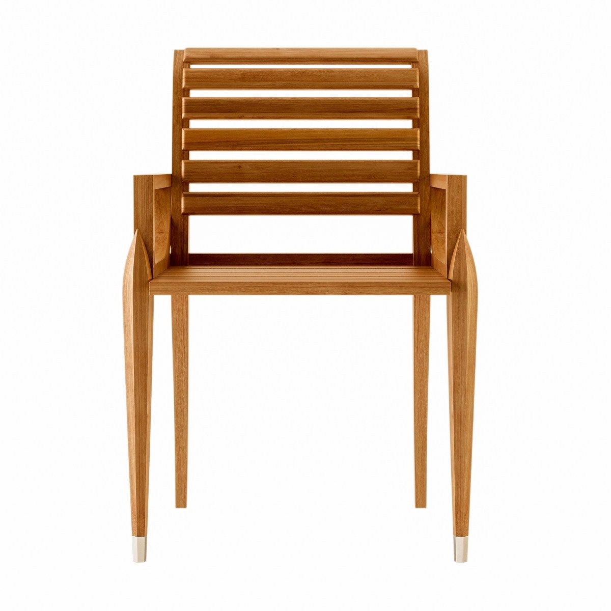 Стул для сада из тикового дерева с подлокотниками ASTELLO ARCH-00027036 - Вид №1