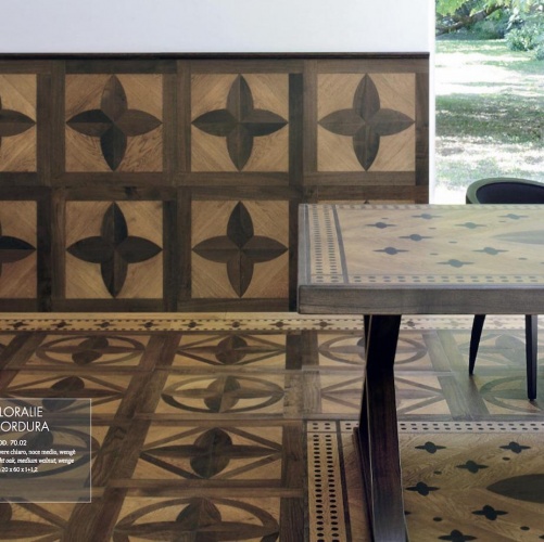 Модульный паркет Parquet In Old Chic Fleur Light Medium Walnut Дуб гладкая, рельефная (Гладкая, Рельефная) 600х600 мм 2600600652 - Вид №3