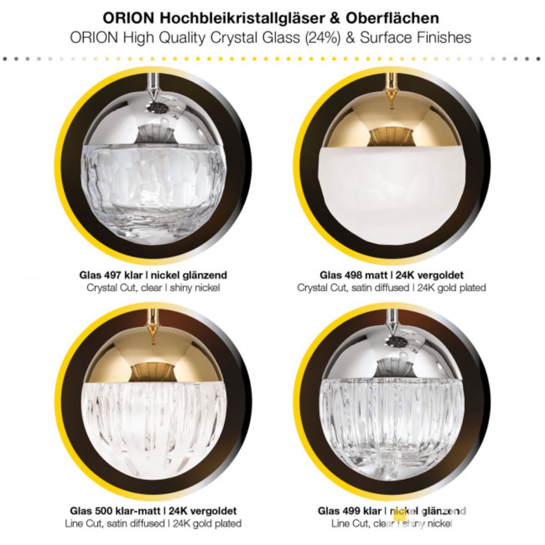 Orion DLU 1737/5 nickel/schwarz Ball люстра потолочная 119213 - Вид №2