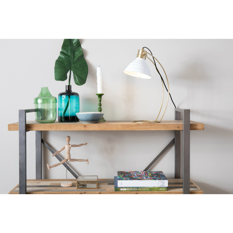 Лампа настольная Curly, белая White Label Living 5200056 - Вид №1