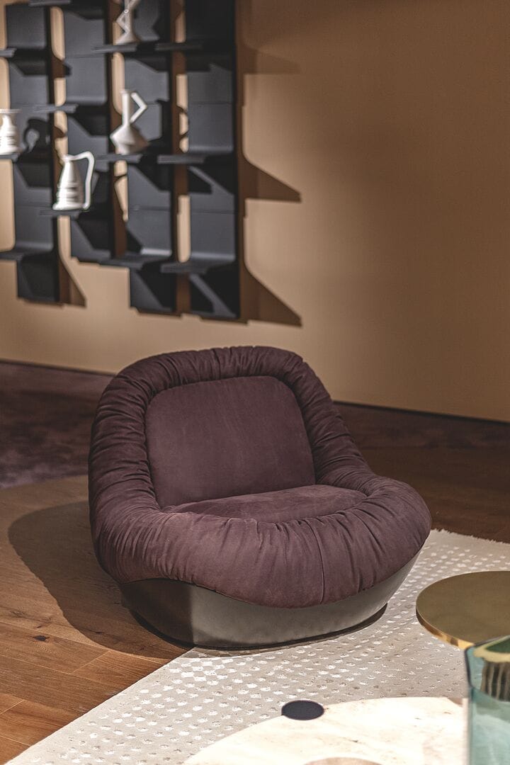 Кожаное вращающееся кресло Baxter BARRET ARCH-00049470 - Вид №2