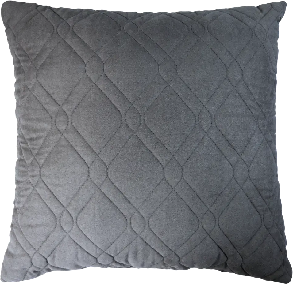 LINEN WAY Декоративная подушка 43×43 см стального цвета с замшевой текстурой 83022394