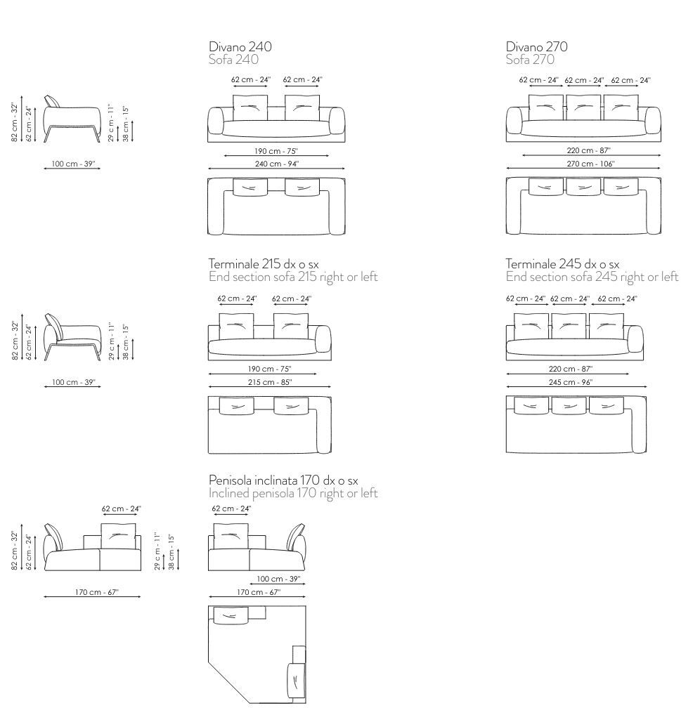 Ткань диван BONALDO Boolean ARCH-00009153 - Вид №3