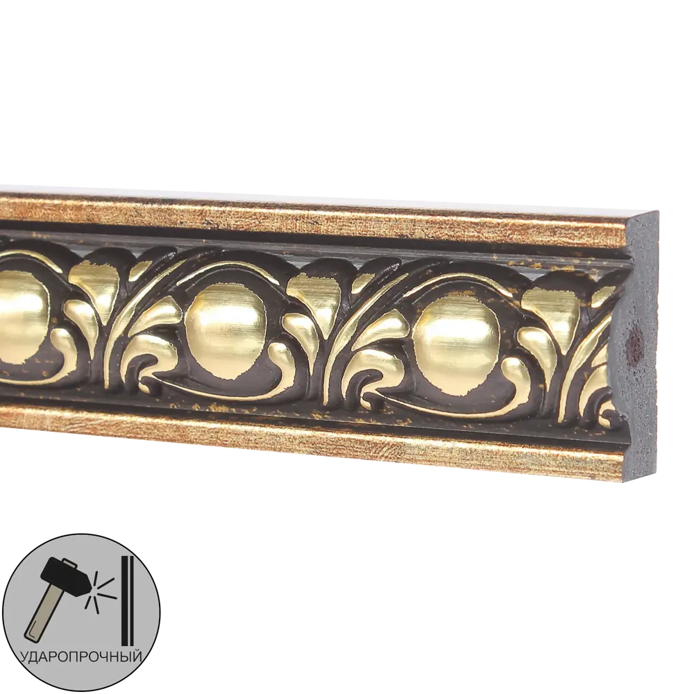 Молдинг настенный полистирол темное золото 157-57 30х14 2мм DECOMASTER STLM-2089852