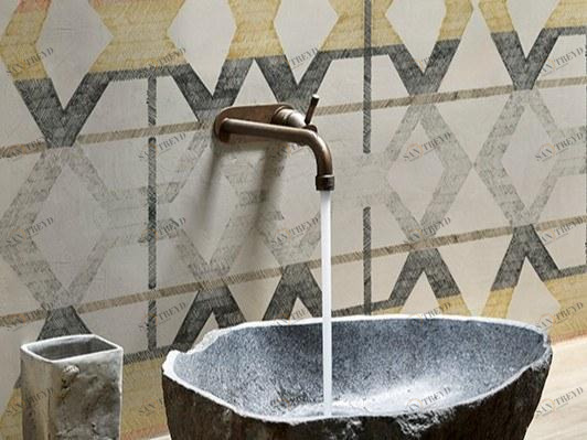 Wall&decò Моющиеся водостойкие обои с геометрическим рисунком Wet system 19 sun-id-1444834