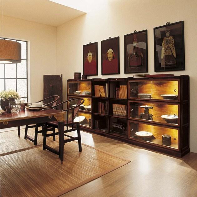 L'Origine Модульный книжный шкаф из вишневого дерева с ящиками Replica sun-id-1441086 - Вид №3