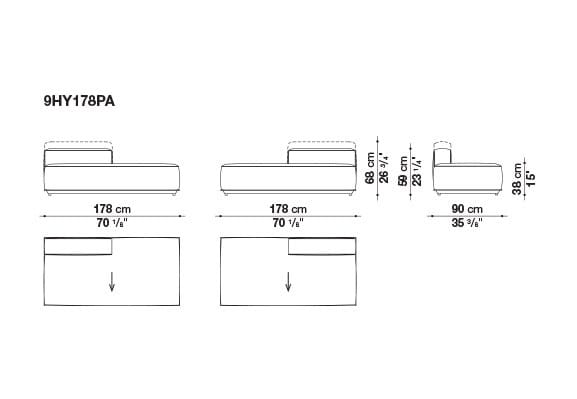 Ткань сад диван B&B Italia Outdoor HYBRID ARCH-00117020 - Вид №13