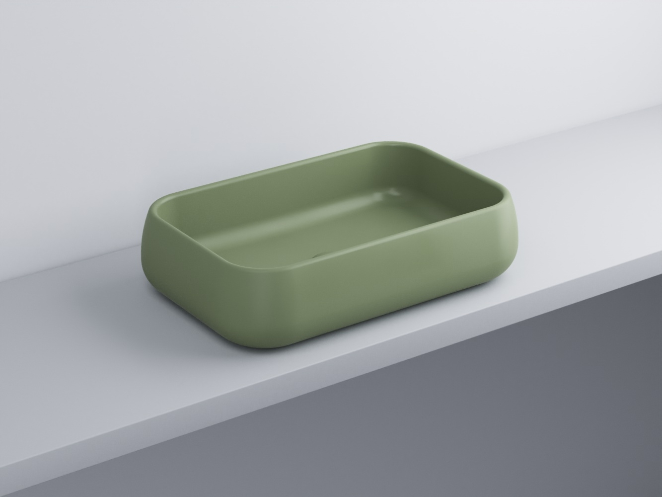 SHLAA60-AG Раковина накладная прямоугольная 60 cielo Shui Ceramica Cielo