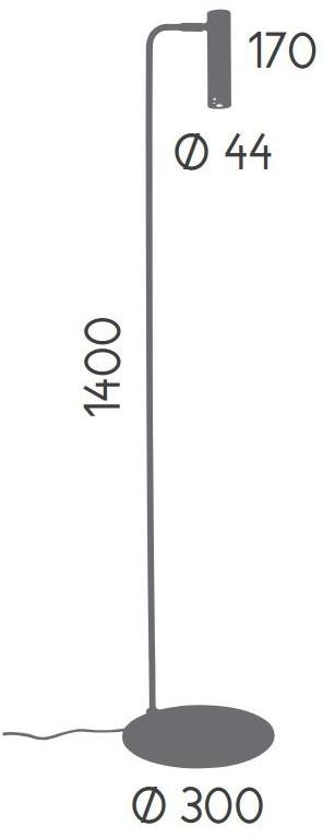 Aromas del Campo Регулируемый светодиодный металлический торшер Maru P1194 - Вид №3