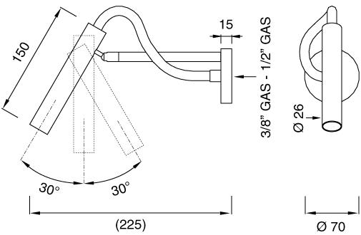 Ceadesign Стенной излив Asta sun-id-1407400 - Вид №2