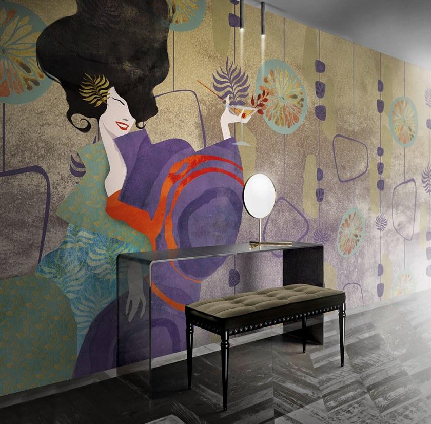 Inkiostro Bianco Панорамные обои в японском стиле Natural beauty 01-19 Inkeooi19 - Вид №1