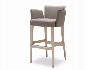 Origins 1971 Табурет высокий обитый тканью с подлокотниками Nob