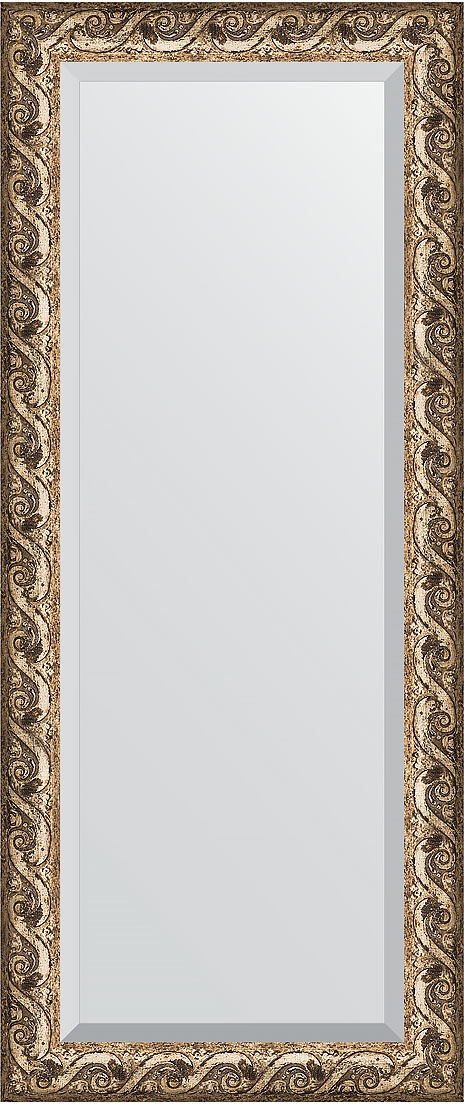 BY 1289 Зеркало с фацетом в багетной раме - фреска 84 mm EVOFORM Exclusive