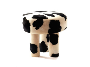 Бархатный низкий стул