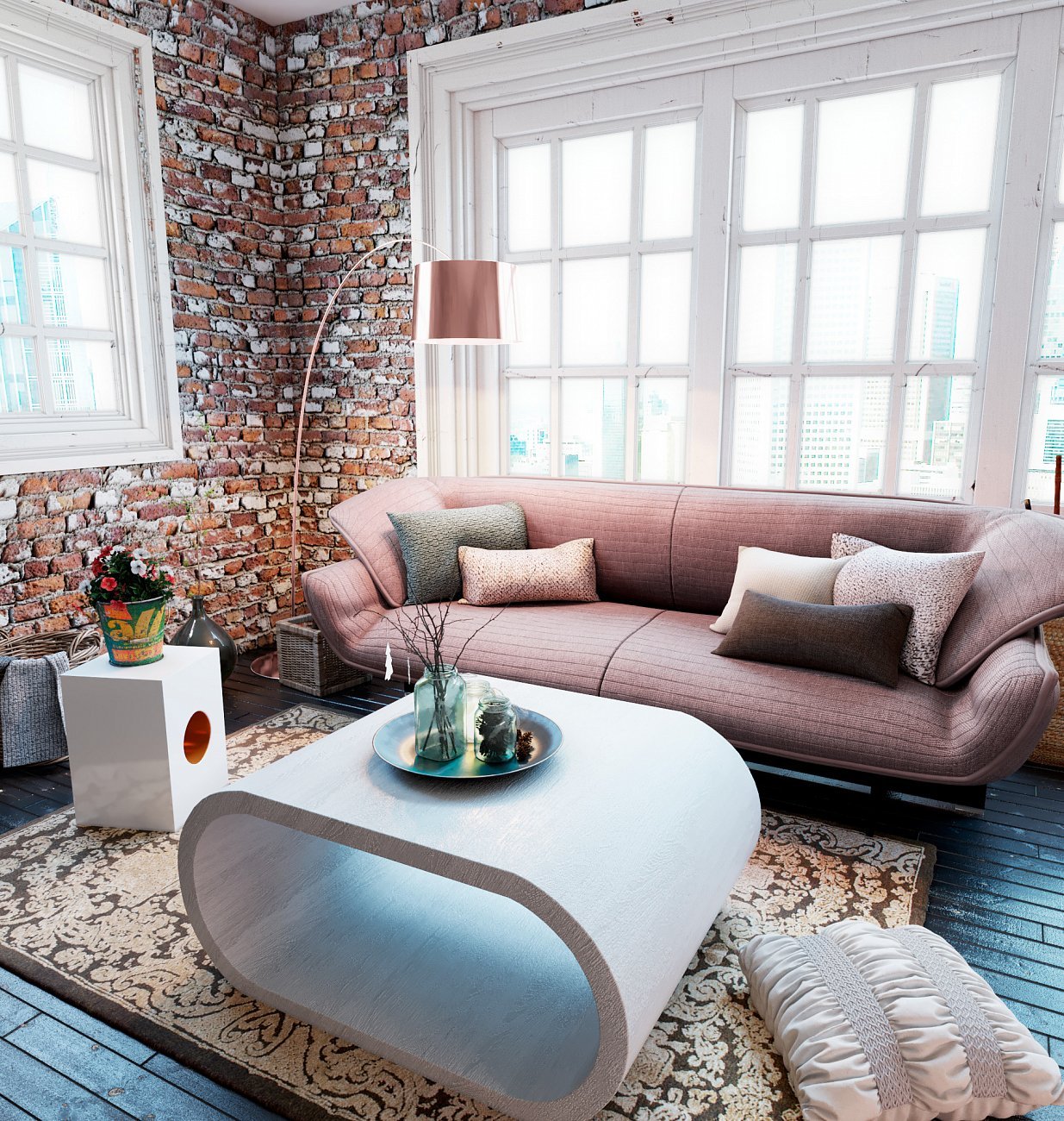 Журнальный столик прямоугольный беленый дуб 100 см "Цикл" от Odingeniy ODINGENIY ЦИКЛ 178296 Беленый дуб;бежевый  - Вид №1