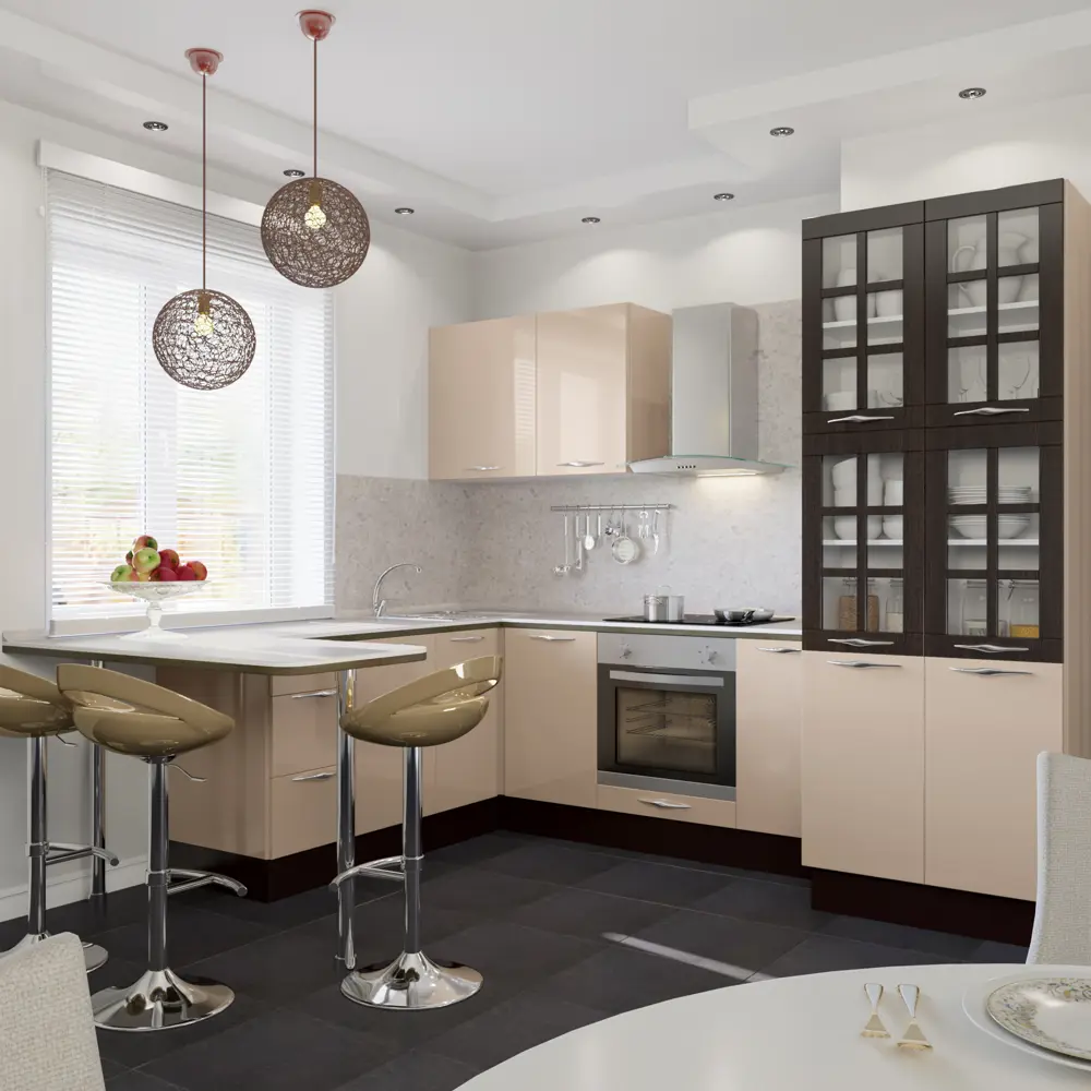 Двери для шкафа Delinia «Капучино» 40x15 см, ЛДСП, цвет бежевый, 3 шт STLM-2080311 - Вид №4