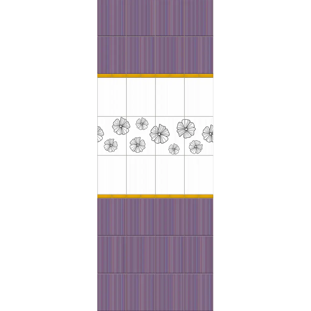 Комплект панелей ПВХ Астер 8 мм 2700x250 мм 2.7 м² 4 шт VOX STLM-2048859