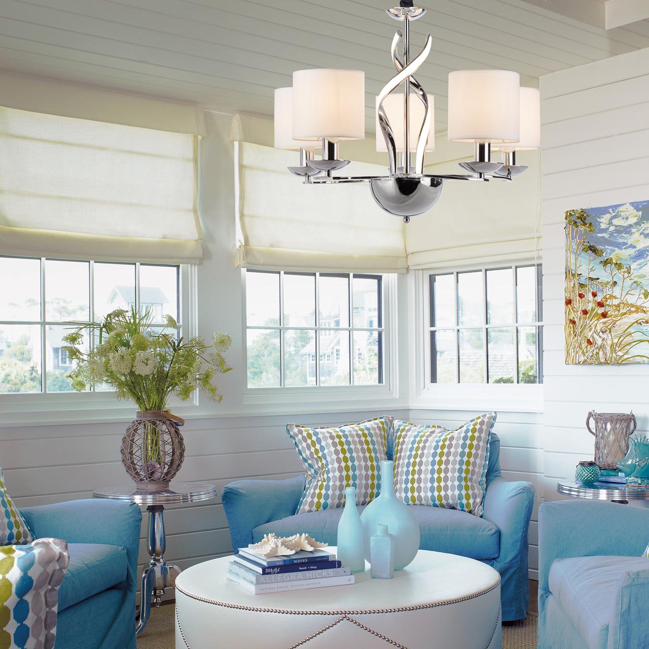 Подвесная люстра Bogates Contessa 422/5 BOGATES CONTESSA 187050 Белый - Вид №1