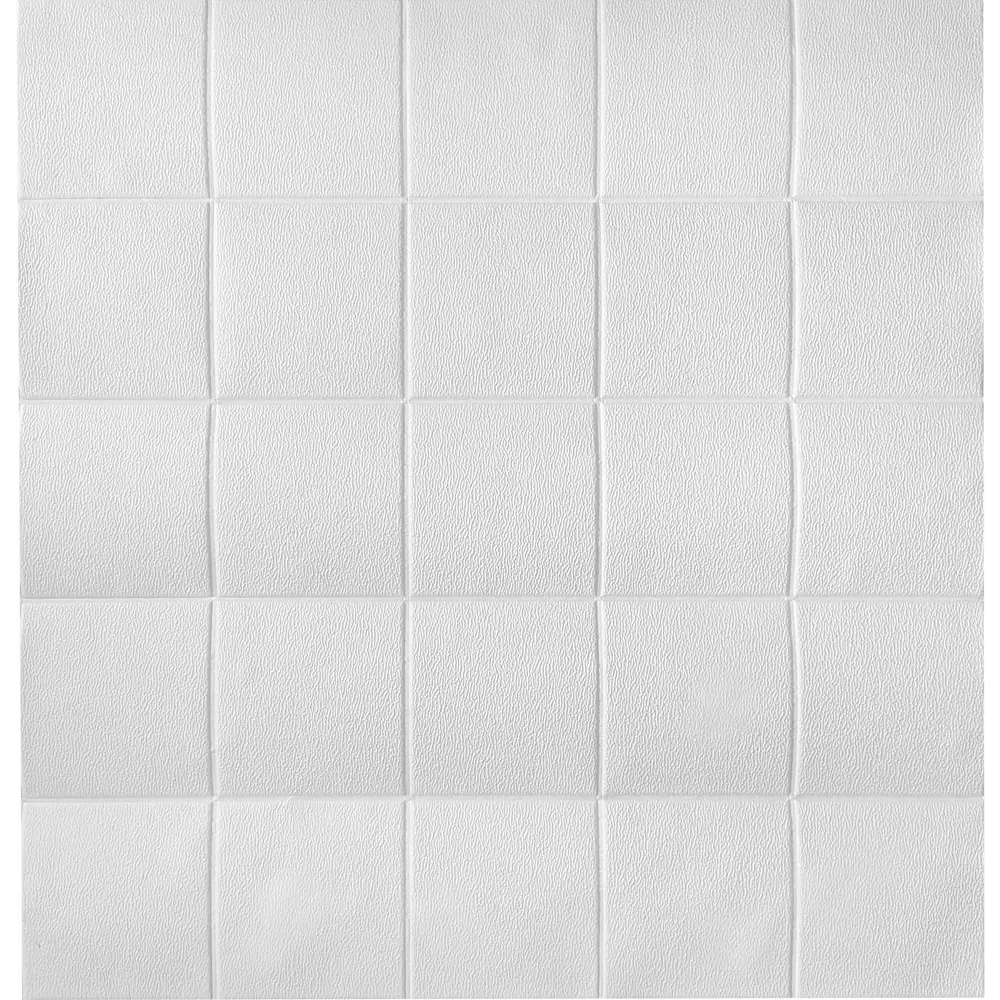 GRACE Панель ПЭТ Квадрат: Белая матовая отделка для стен и потолков 85362133 STLM-0062215