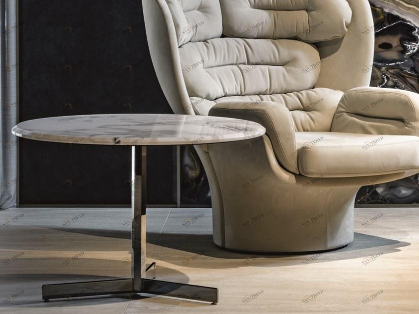 Longhi Круглый журнальный столик из мрамора Loveluxe 2019 – rhythm collection sun-id-1463976
