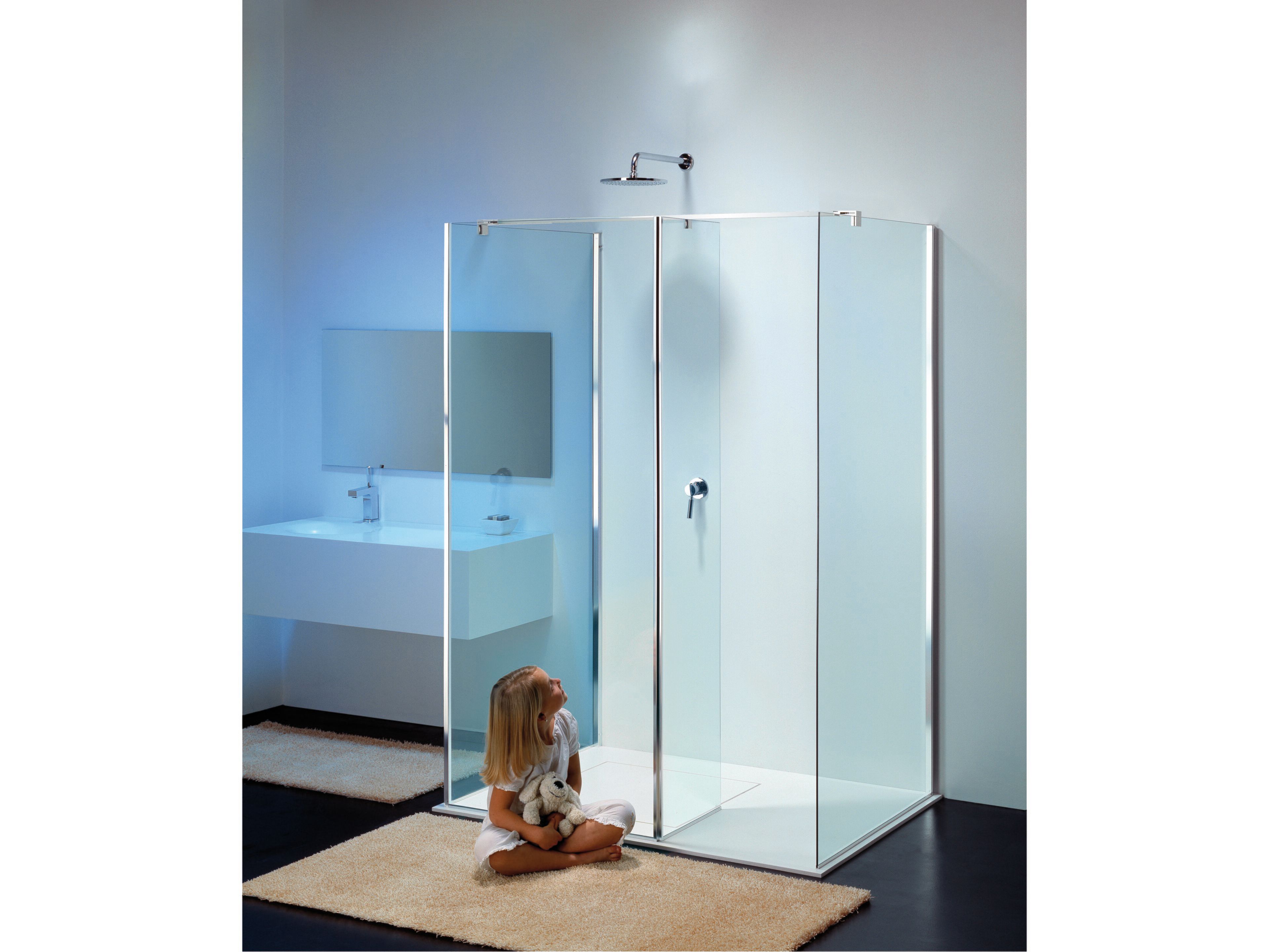 Стеклянная прямоугольная душевая кабина Provex Industrie ARCH-00039971 - Вид №1