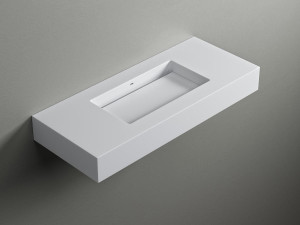 Подвесная раковина Corian® с столешницей