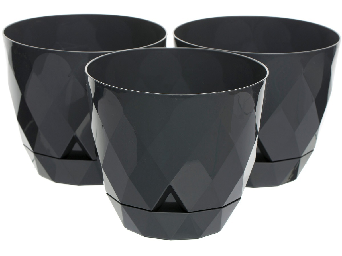 Горшок для цветов Rico 1.3L Anthracite NAVAKO 16023 - Вид №3