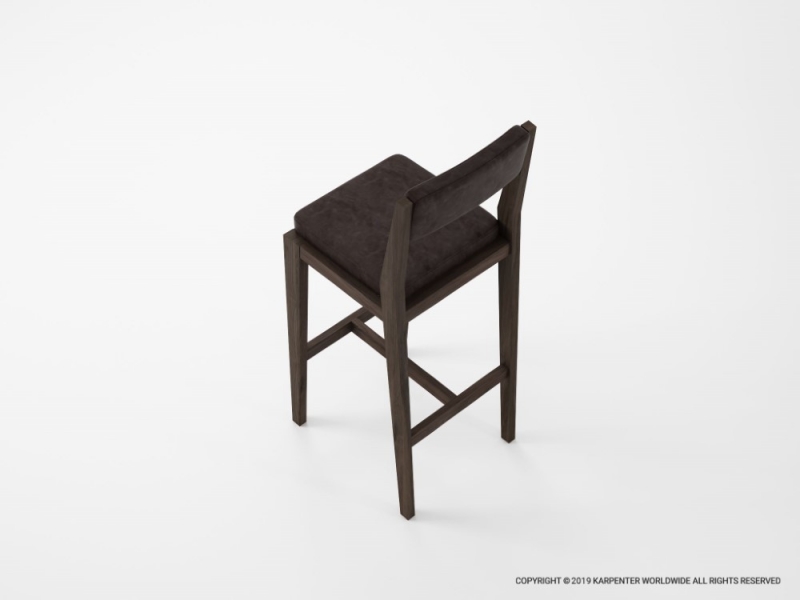 498_980 Барный стул с кожей Karpenter  - Вид №3
