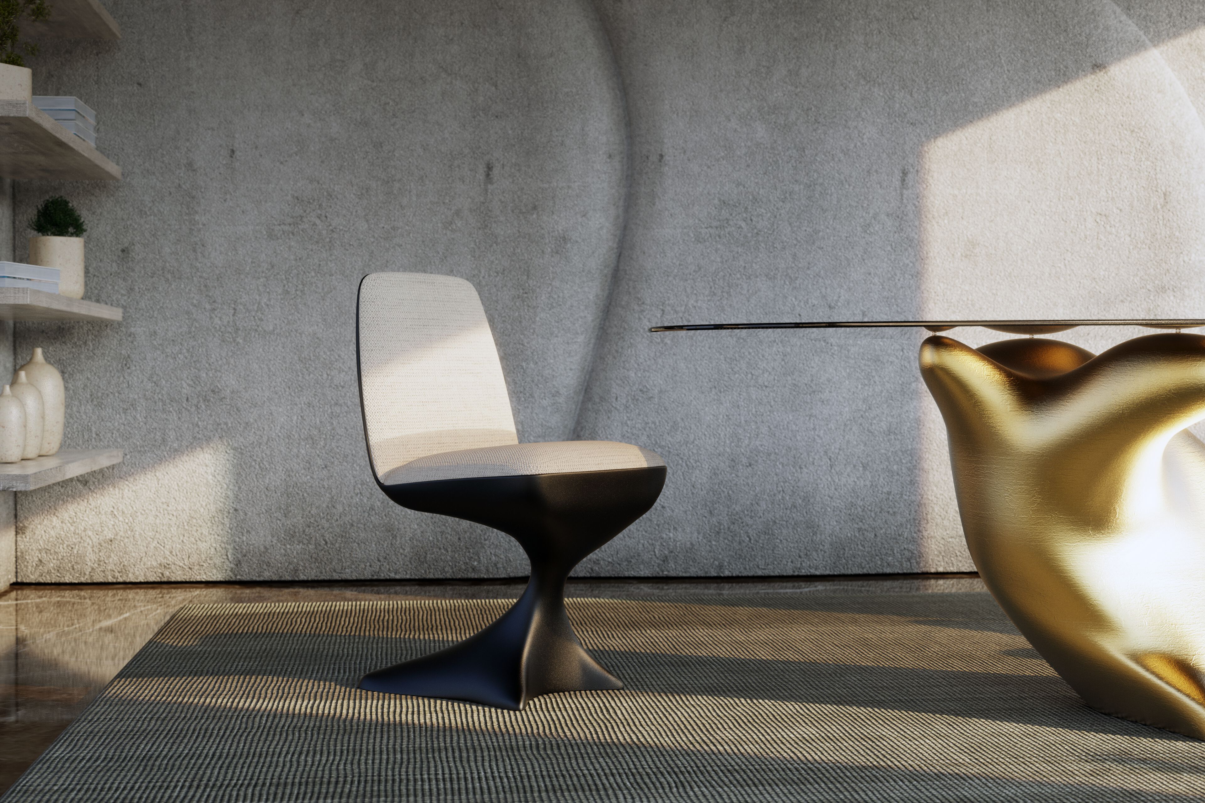 Мягкий стул из ткани KARPA ALYNA K3005 ARCH-00049211 - Вид №3