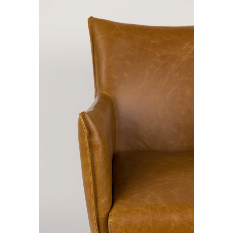 Кресло Dion коричневое White Label Living 1200121 - Вид №5