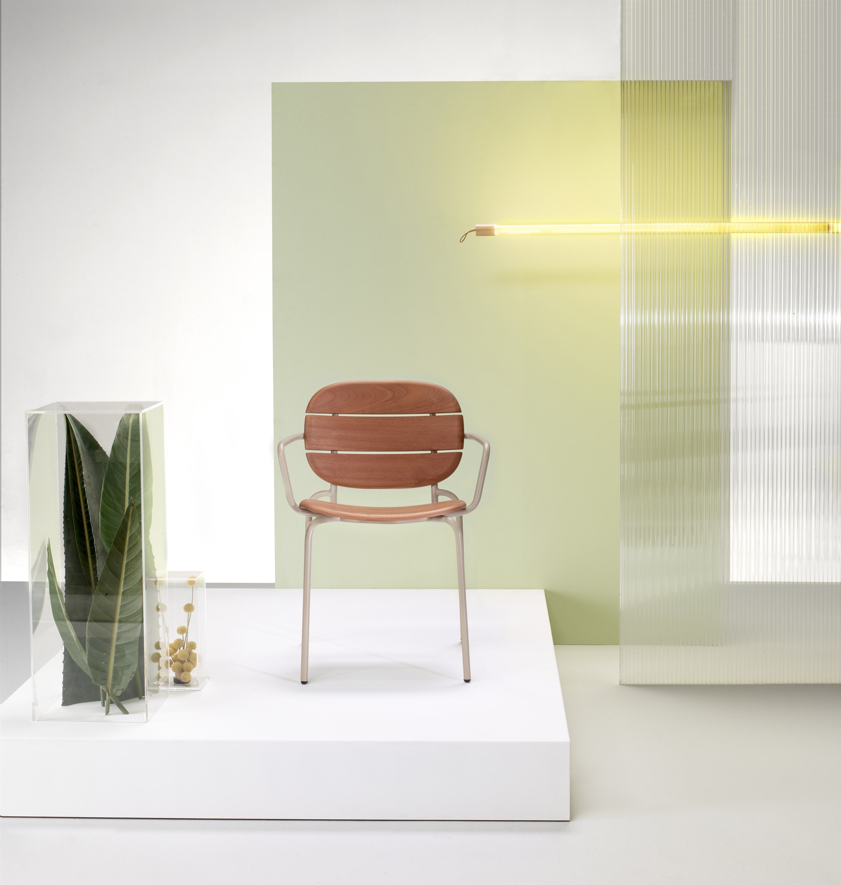 Стальное и деревянное наружное кресло S-CAB Si-Si ARCH-00049130 - Вид №1