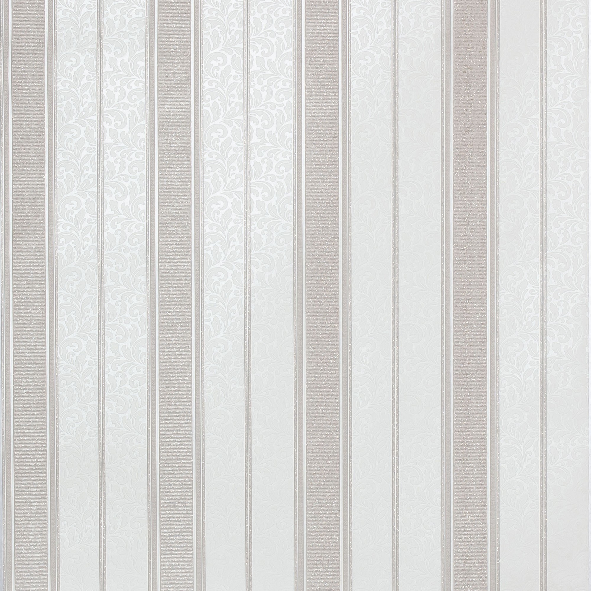 ПАЛИТРА Виниловые обои «Полоса» бежево-коричневые с блестками для гостиной и спальни 18744340 STLM-0012423 - Вид №1