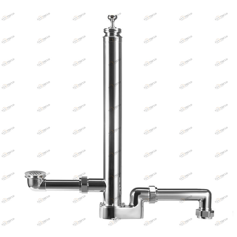 "Пожарный гидрант" скрытый слив- перелив для двухсторонней ванны  Burlington W10 