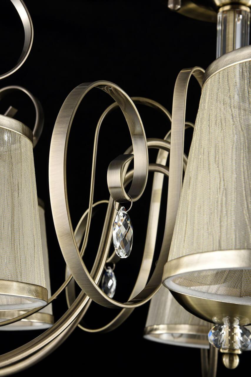 Потолочная люстра Freya Simone FR2020-PL-06-BZ FREYA ДИЗАЙНЕРСКИЕ, SIMONE BRONZE 187911 Бежевый  - Вид №1