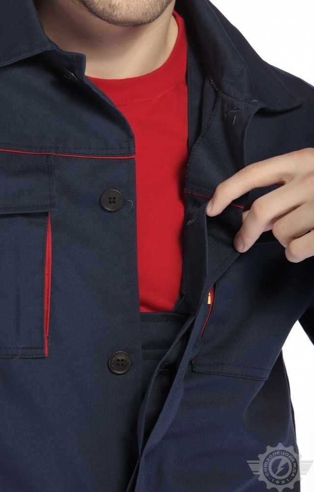 65462 Костюм "Эксперт-2" темно-синий  Летняя спецодежда  размер 56-58/182-188  - Вид №12