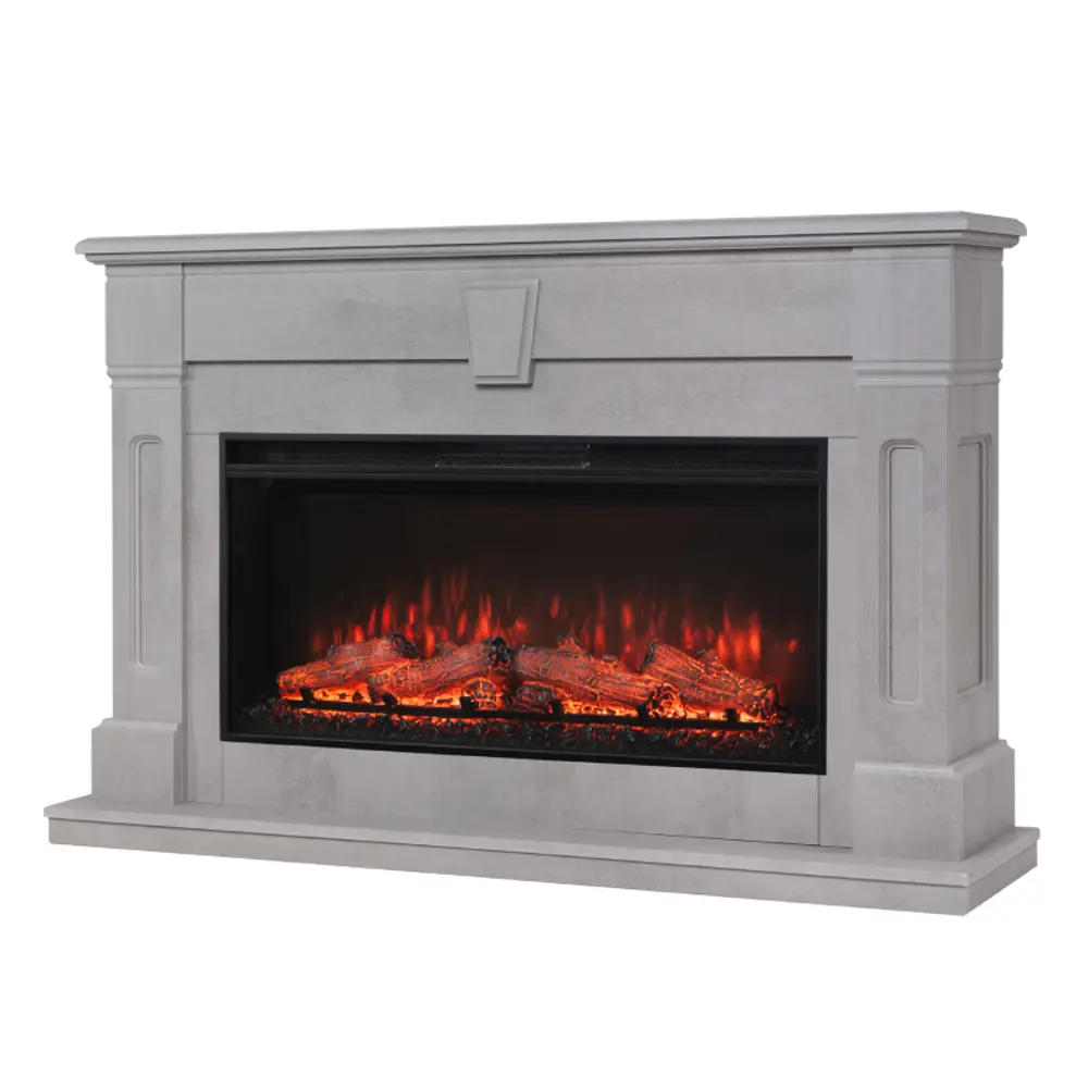 REALFLAME Kellie 36 - обрамление для электрокамина в стиле белого камня 89231561 STLM-1446012 - Вид №4