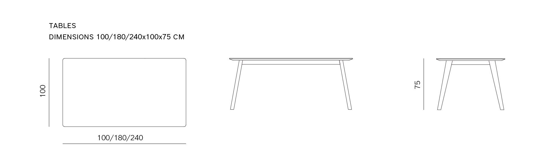 Прямоугольный стол из массива дерева prostoria Monk ARCH-00030938 - Вид №3