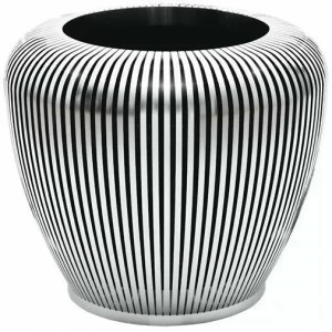 Hobby Flower Низкий горшок из нержавеющей стали с автоматическим поливом Cut