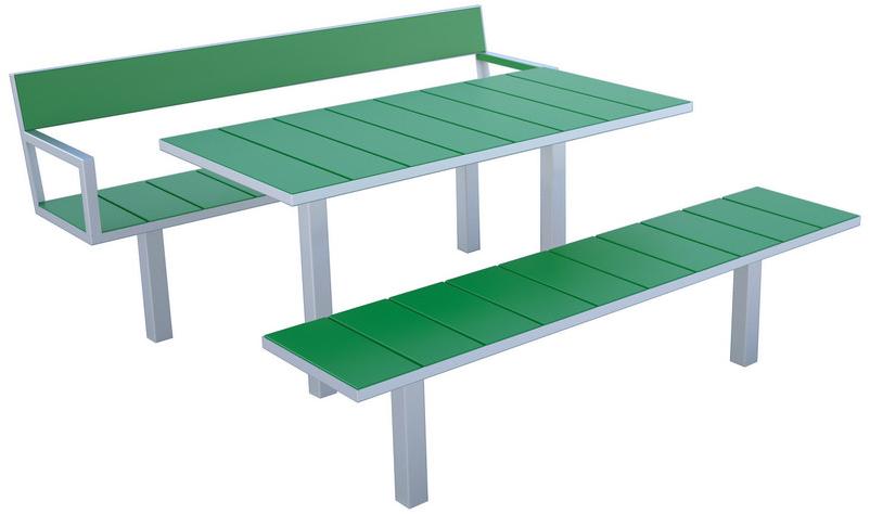 Nola Industrier Скамья стальная без спинки Sidewalk sun-id-1497646 - Вид №2