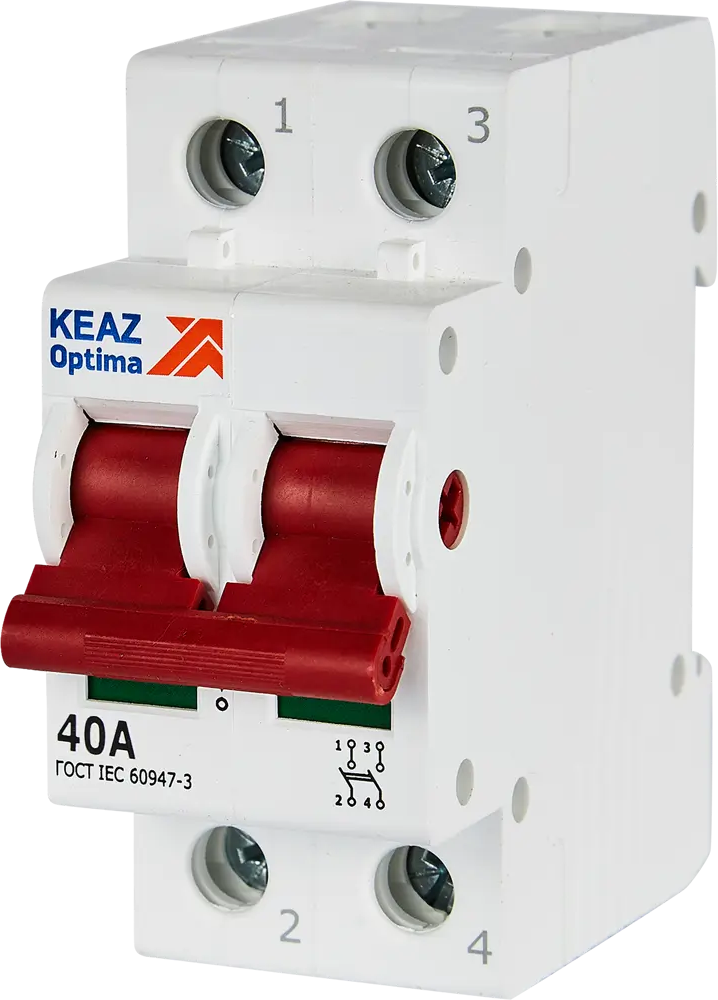 Автоматический выключатель КЭАЗ Opti Din ВМ63PL 40А для надежной защиты электросети 89206639